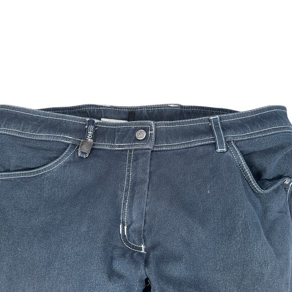 Romfh Equestrian Riding Breeches Pant Women's 32R Navy Blue Stretch Full Seat - Picture 3 of 10